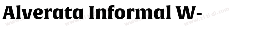 Alverata Informal W字体转换 Alverata Informal W字体转换